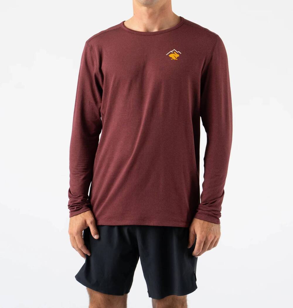 NEW RABBIT layer one trail long sleeve top in tawny